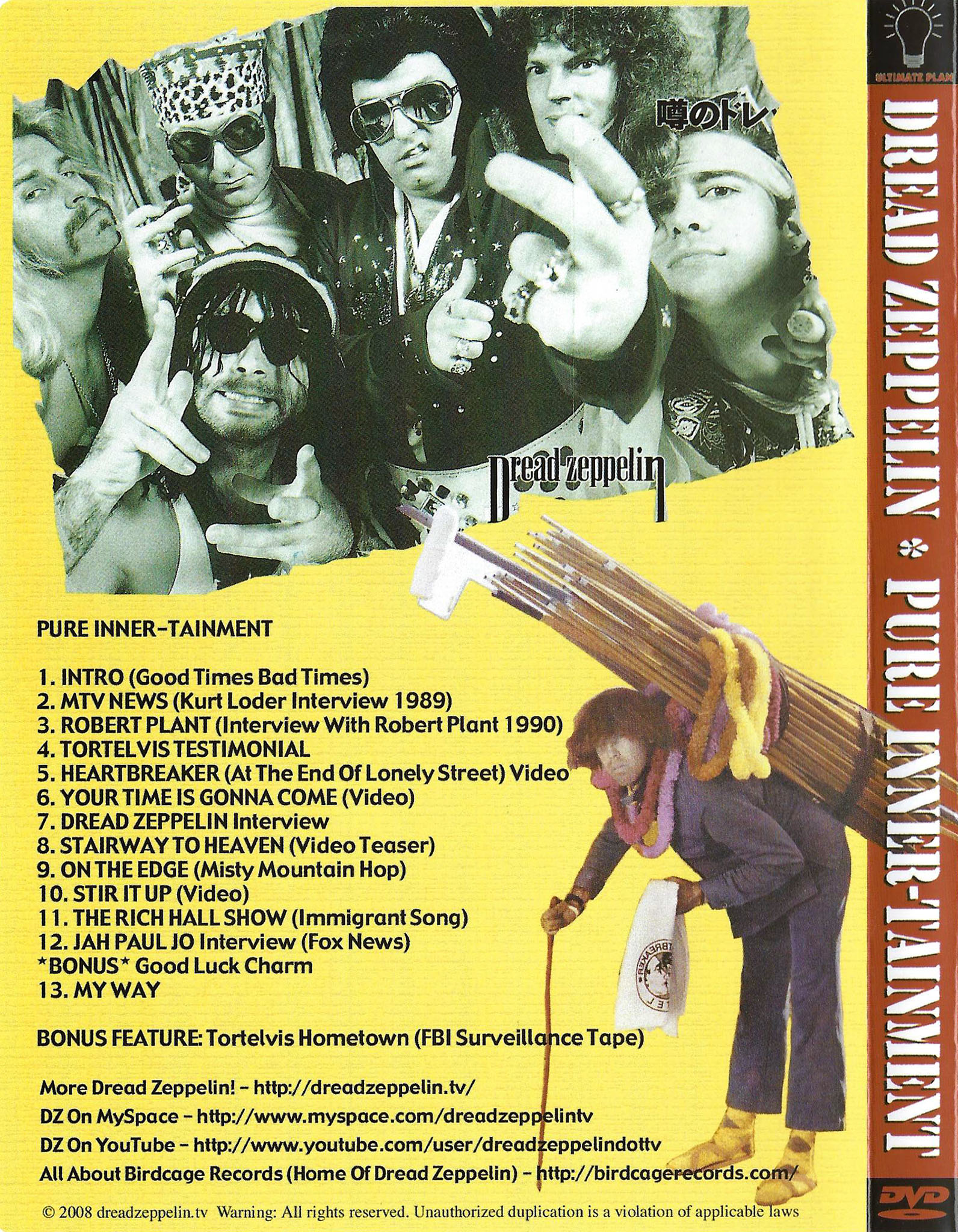 Dread Zeppelin Pure Inner-Tainment DVD<br />
	